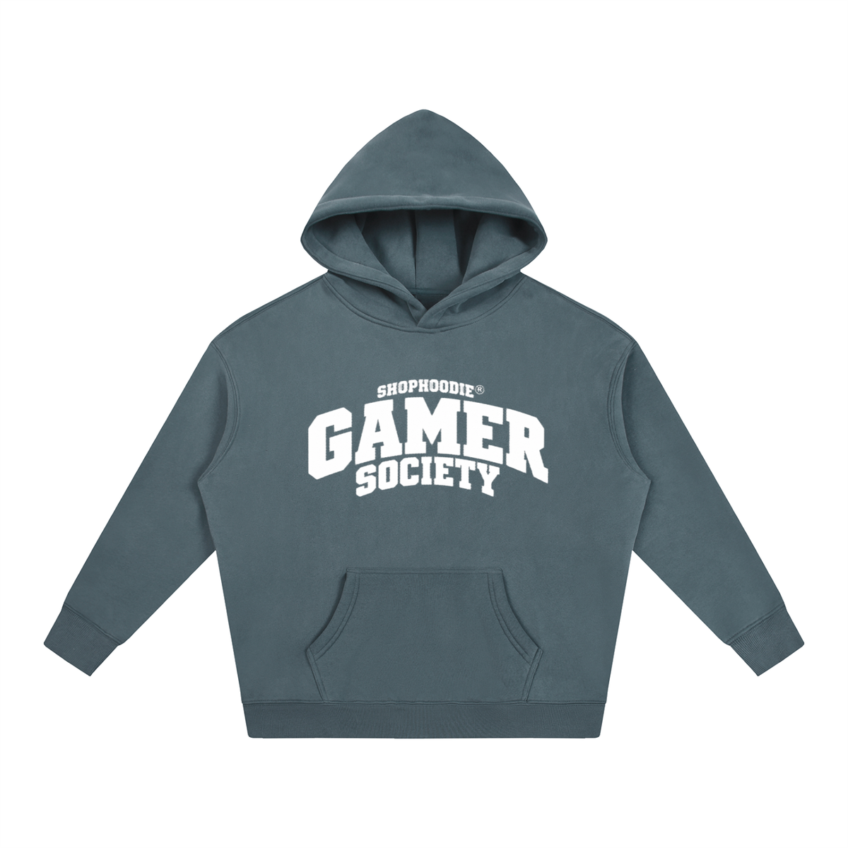 SHOPHOODIE® CAMPUS GAMER SOCIETY Oversized Fleece Hoodie — 350 GSM — view 17