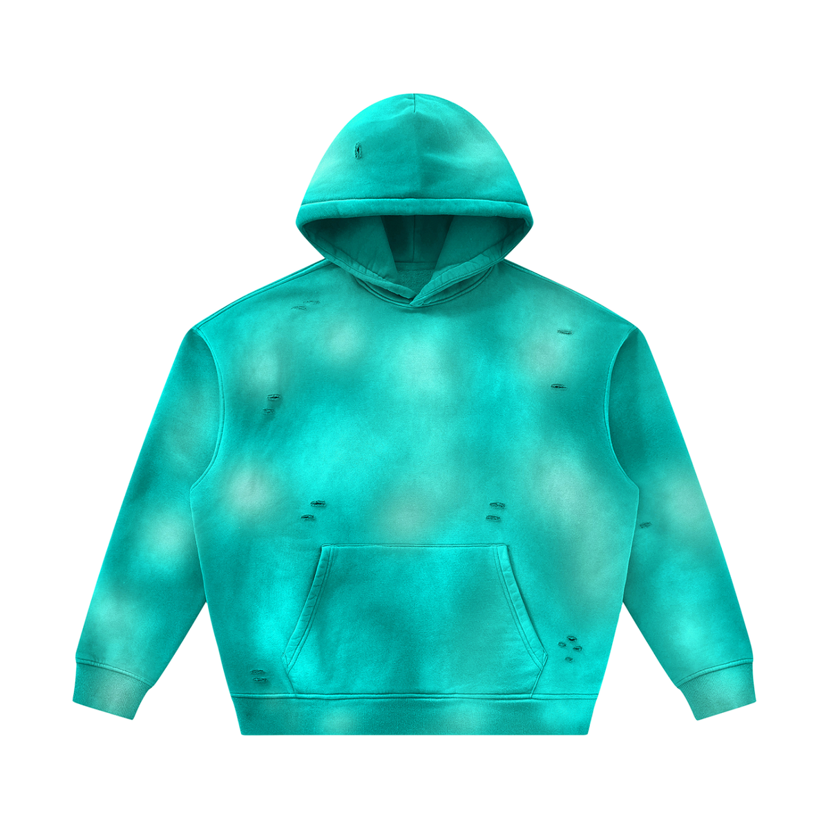 SHOPHOODIE® BLANK Sunfade Frayed Oversized Fleece Hoodie — 350 GSM — product image 11