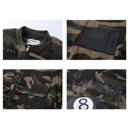 Themed Camouflage Couple Street Fashion Jacket Work Jacket