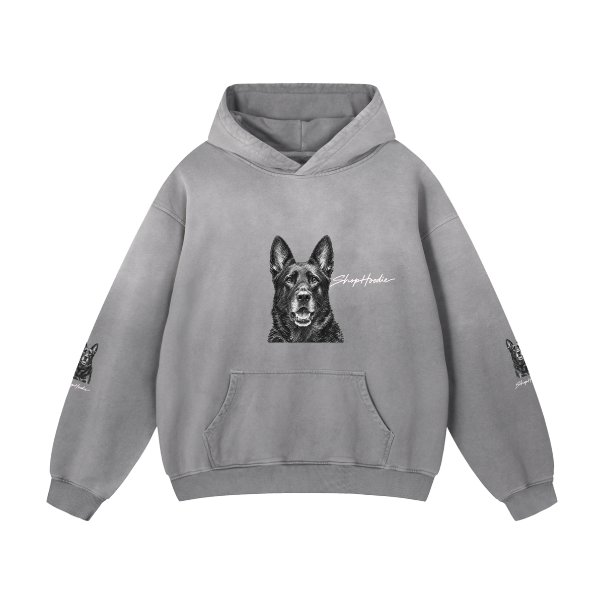 SHOPHOODIE® Sunfade Oversized Heavyweight 400 GSM Limited Run Hoodie – side view