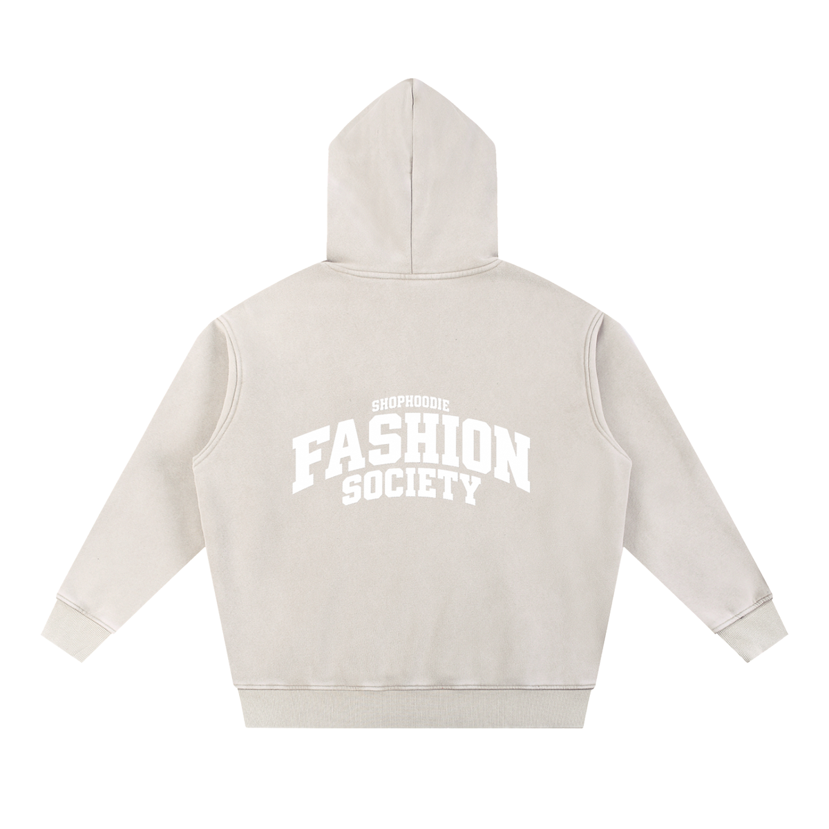 SHOPHOODIE® CAMPUS FASHION SOCIETY Fleece Oversized Hoodie — 355 GSM — view 4