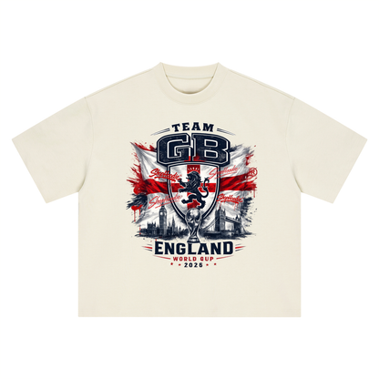 SHOPHOODIE® TEAM GB WORLD CUP 2026 BOXY OVERSIZED T-SHIRT