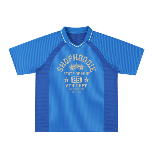 SHOPHOODIE Striped V-Neck Soccer Jersey