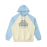 The ShopHoodie® Mindset Holiday & Sunshine Heavyweight Color-Block Raglan Hoodie by Shop Hoodie