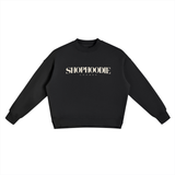 SHOPHOODIE® Fleece Side-Slit Oversized Crewneck Sweatshirt — 350 GSM