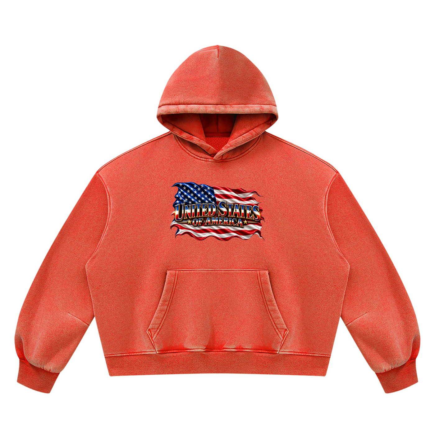 SHOPHOODIE UNITED STATES Vintage Wash Boxy Hoodie