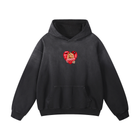 SHOPHOODIE RED HEART PRESTIGE Heavyweight Sunfade Oversized Hoodie