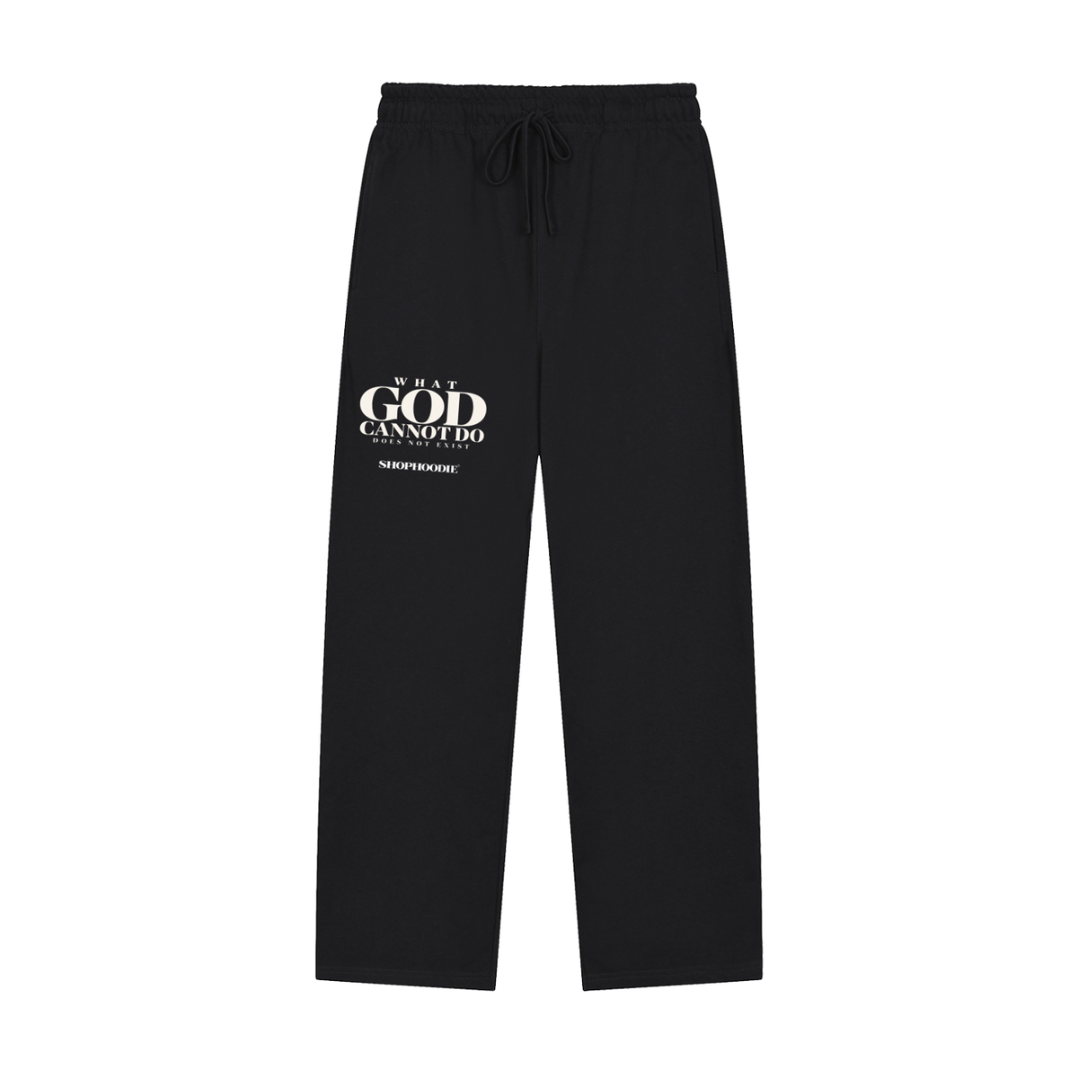 SHOPHOODIE® LONDON Faith 430 GSM heavyweight unisex straight-leg sweatpants — product view 11