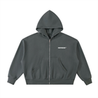 Fleeced Full-Zip Boxy Dream Motivation Club Hoodie By Shop Hoodie