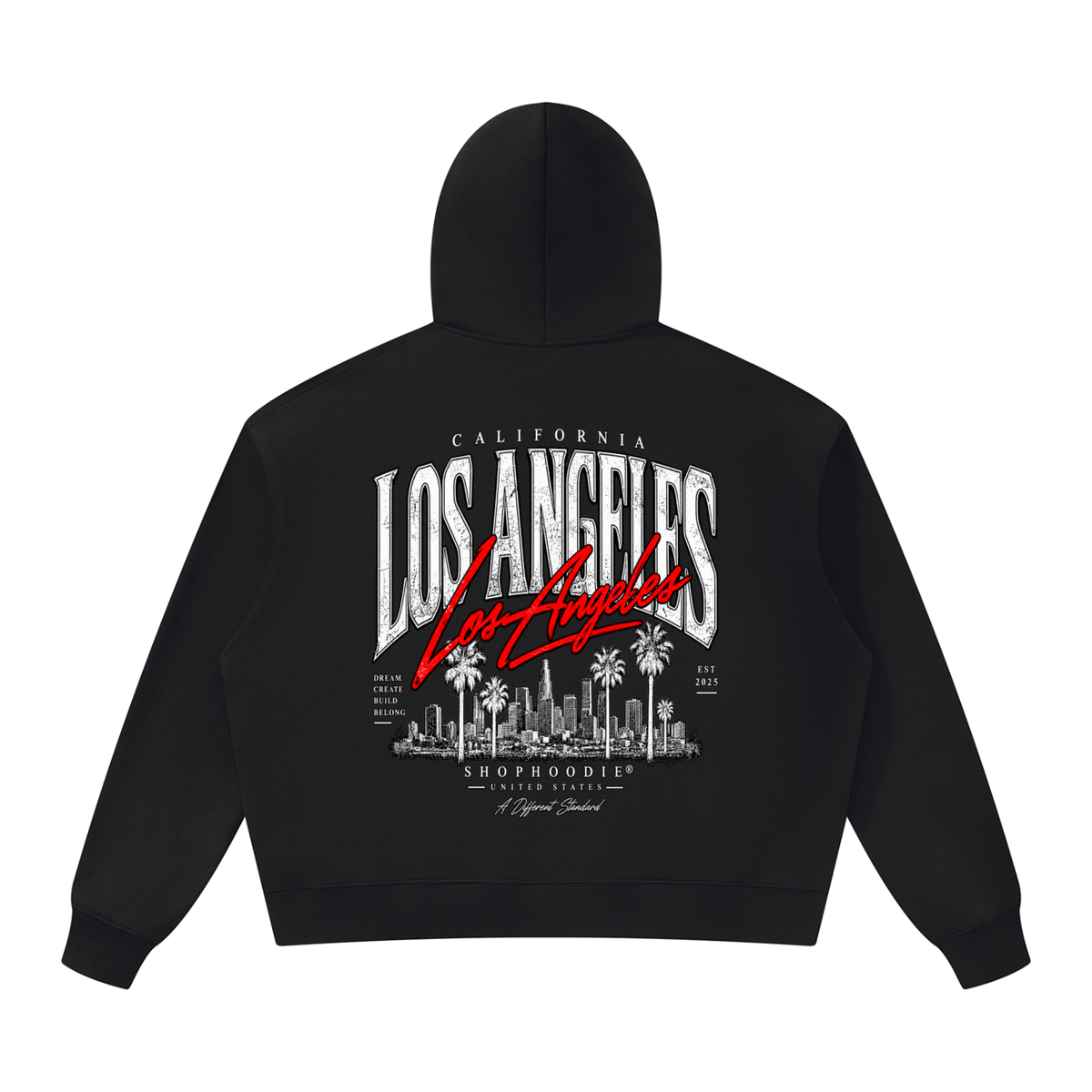 SHOPHOODIE® AVANT Los Angeles Hoodie Dark Tones — top half of this complete set, second view