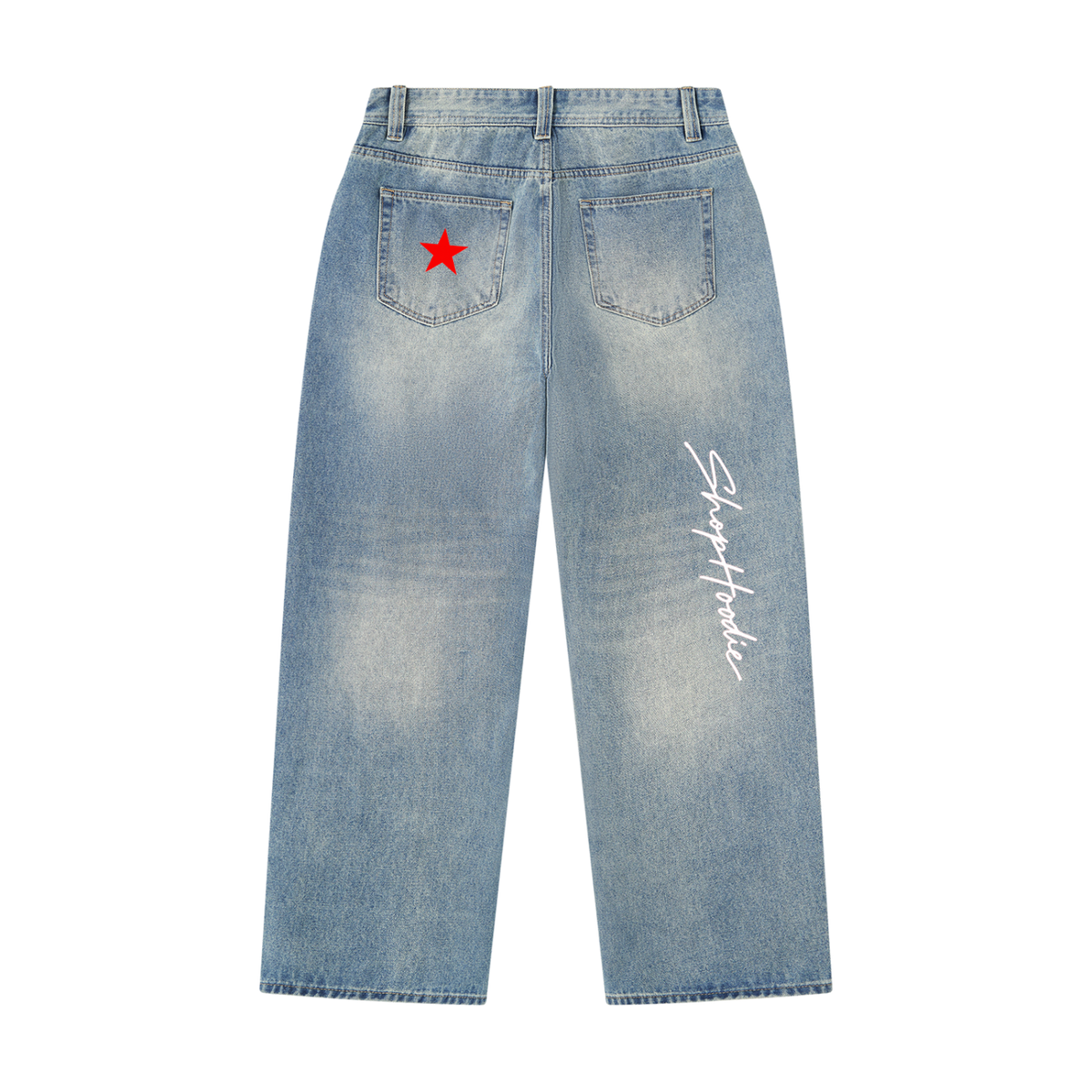 SHOPHOODIE® AVANT LIMITED RUN Men’s Vintage Wash Heavyweight Denim Jeans — 470 GSM product detail