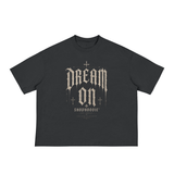 SHOPHOODIE® Dream On Gothic Classic Loose Boxy Tee & Vintage Wash Heavyweight Denim Jeans Complete Set