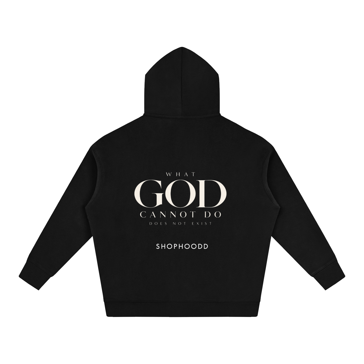 SHOPHOODIE LONDON Faith 350 GSM unisex oversized fleeced hoodie – product image 2