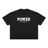 SHOPHOODIE® POWER Unisex Boxy Drop Shoulder T-Shirt