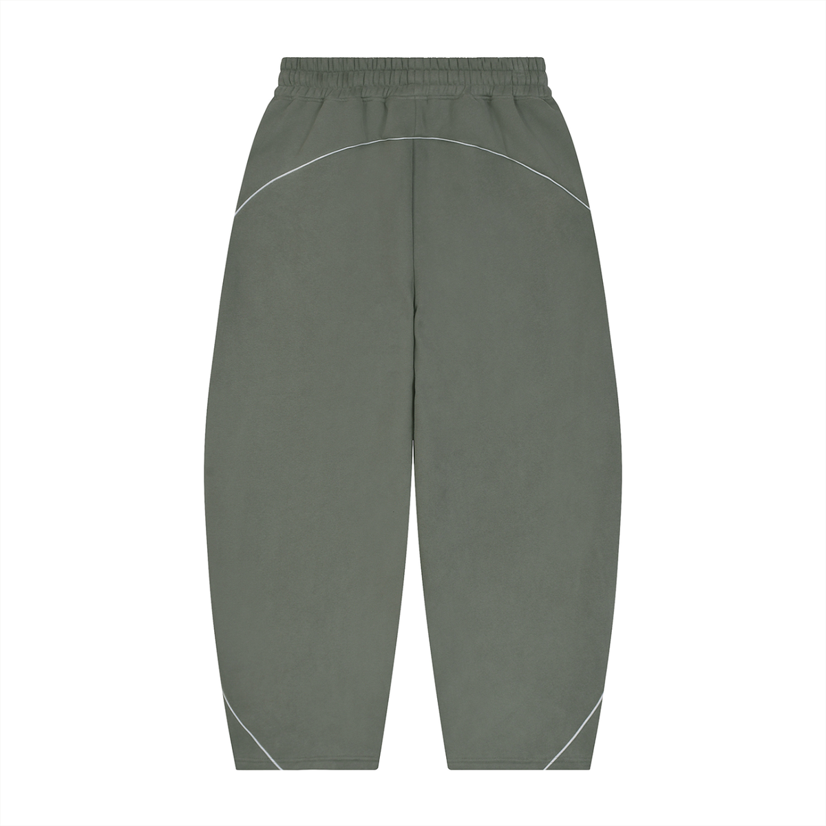SHOPHOODIE® NIGERIA FLAG Piping Fleece Barrel-Leg Sweatpants — 345 GSM — view 8