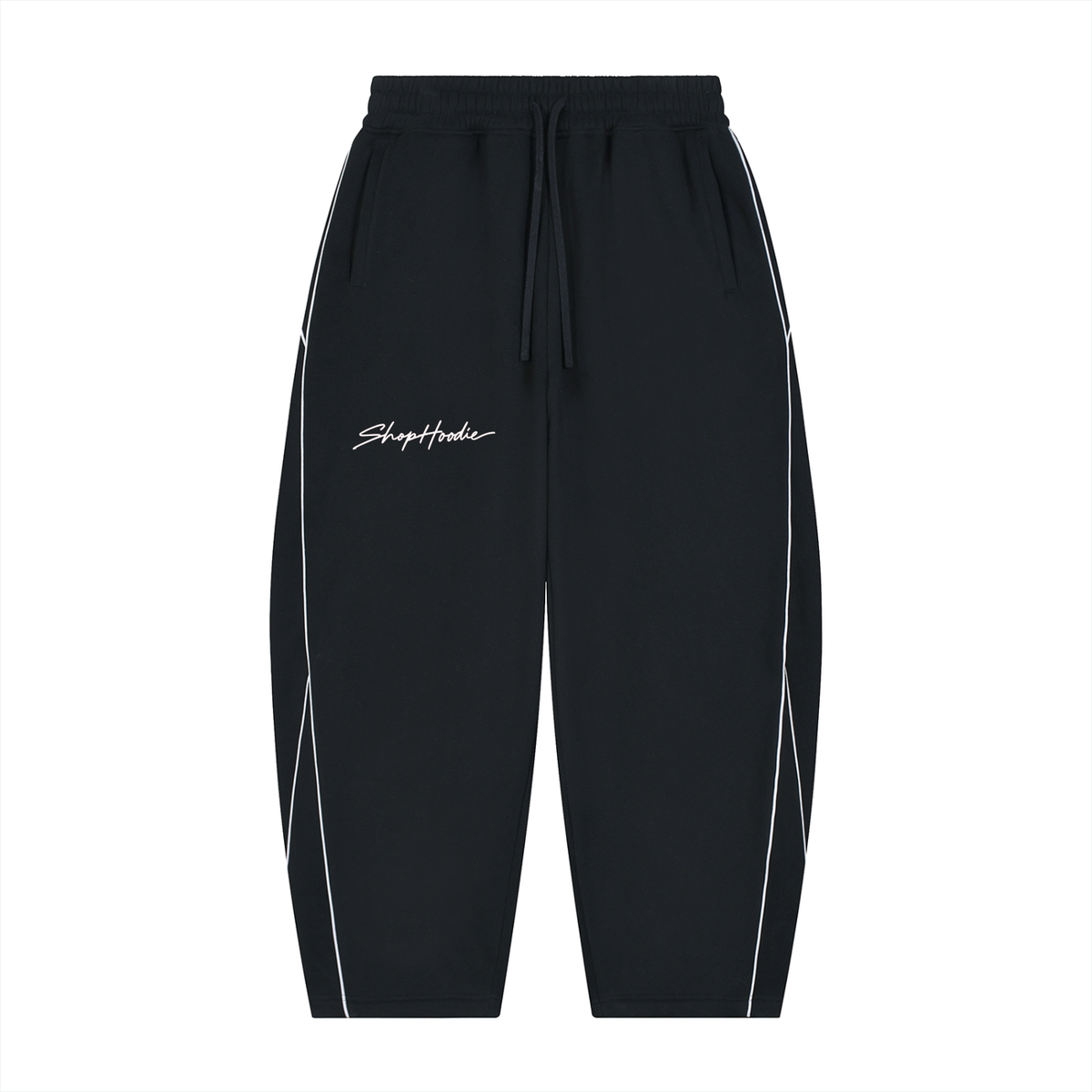 SHOPHOODIE® Piping Heavyweight Fleece Barrel-Leg Sweatpants