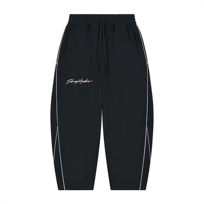 SHOPHOODIE® Piping Heavyweight Fleece Barrel-Leg Sweatpants