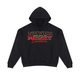 SHOPHOODIE® NEVER RUN OUT OF MONEY Distressed Hoodie — 400 GSM