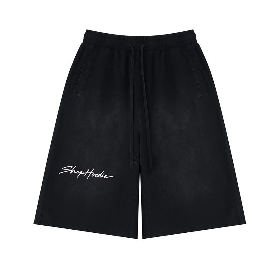 SHOPHOODIE® AVANT Sunfade Raw Edge Shorts