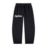 SHOPHOODIE Unisex Vintage Washed Barrel Leg Sweatpants