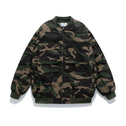 Themed Camouflage Couple Street Fashion Jacket Work Jacket