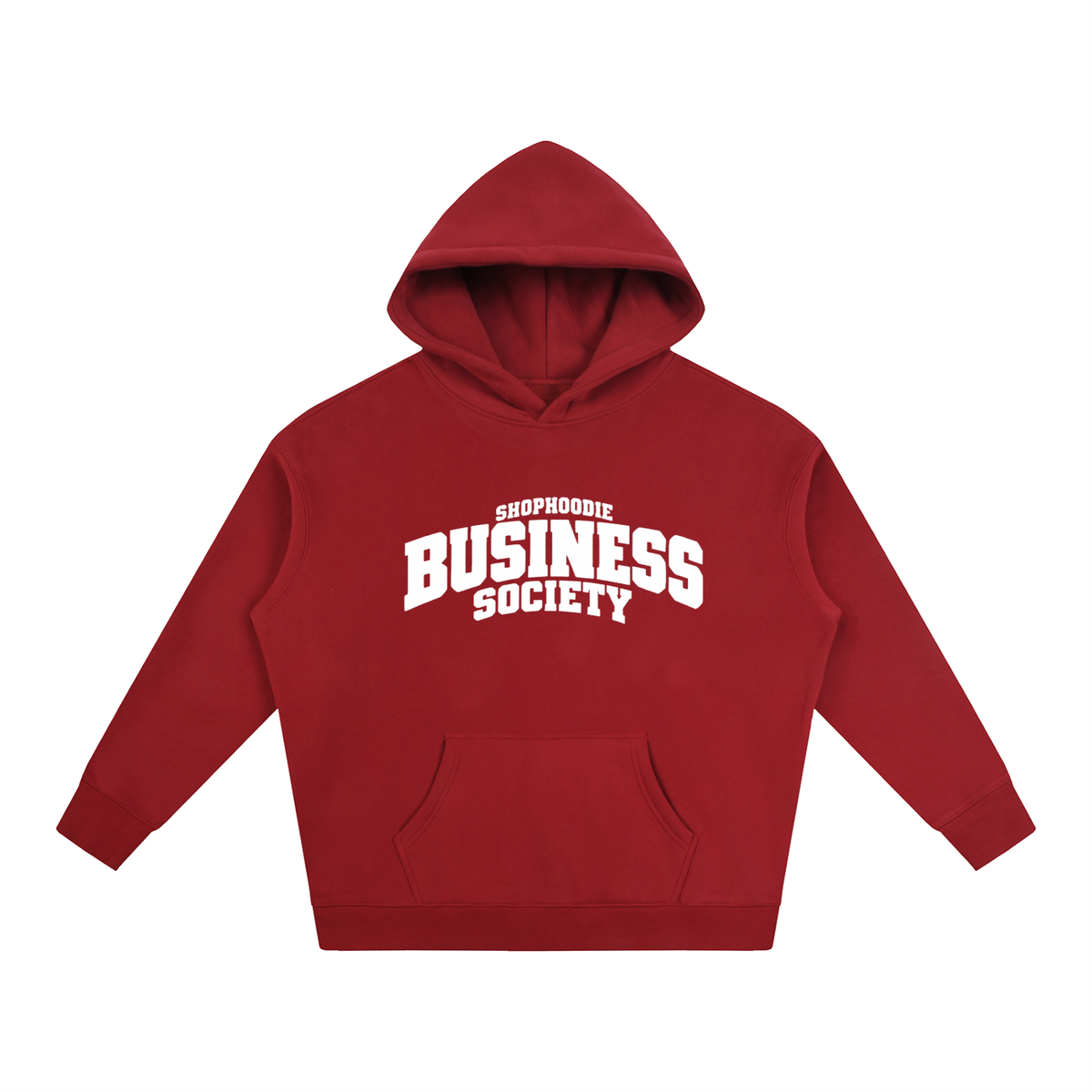 SHOPHOODIE® CAMPUS BUSINESS SOCIETY Oversized Fleece Hoodie — 350 GSM — view 45