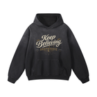 SHOPHOODIE KEEP BELIEVING Heavyweight Sunfade Oversized Hoodie