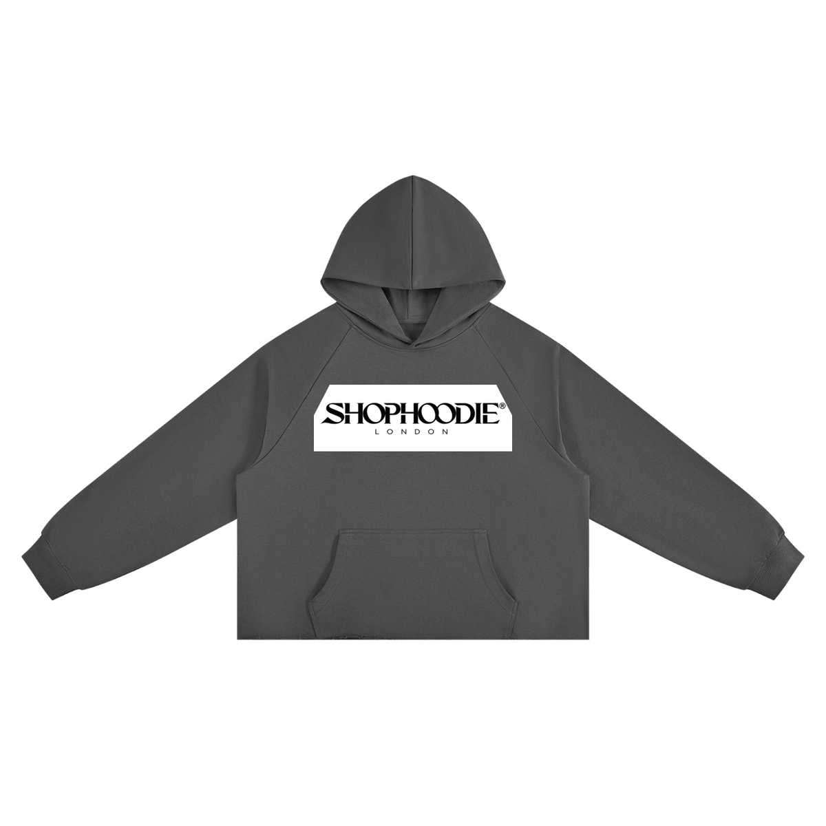 SHOPHOODIE® LONDON DROP 01 Vintage Wash Raw Edge Boxy Hoodie — 350 GSM — view 11