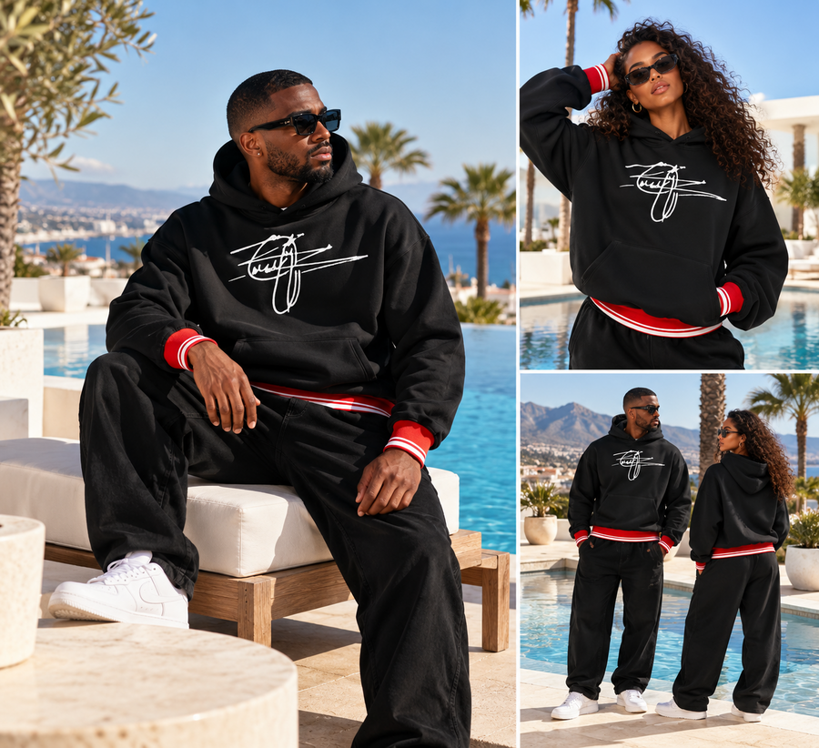 SHOPHOODIE® FOUNDER'S EXCLUSIVE Unisex Oversized Colour-Block Fleece Hoodie — 345 GSM
