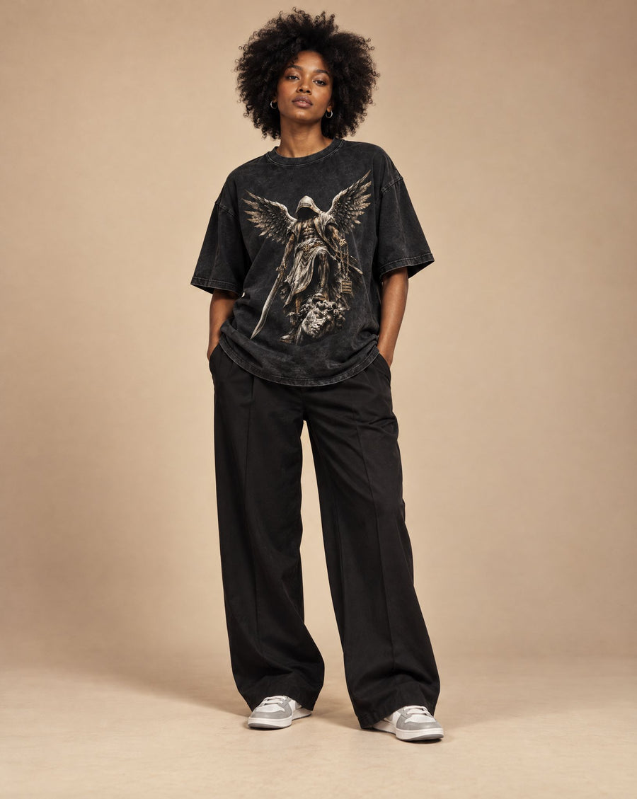 SHOPHOODIE® ARCHANGEL Oversized Cotton T-Shirt — 250 GSM