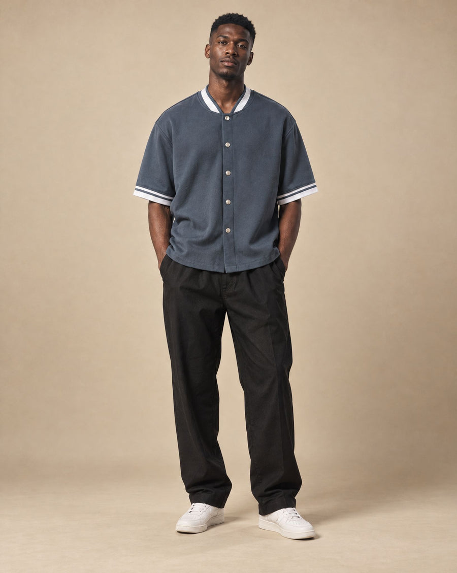 SHOPHOODIE® BLANK Unisex Boxy Heavyweight Baseball Jersey — 320 GSM