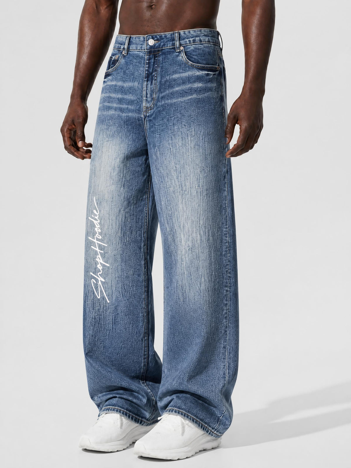 SHOPHOODIE® Sun Fade Heavyweight Denim Jeans – product image 5