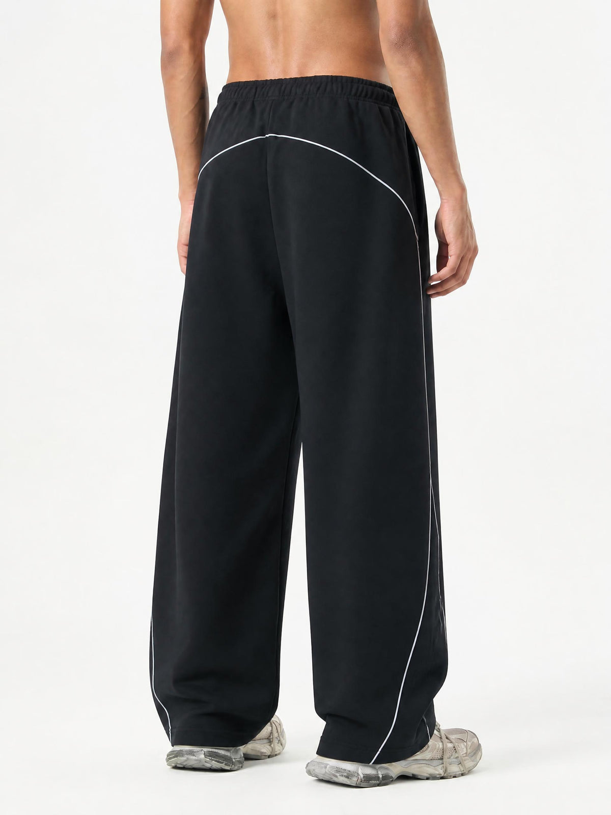 SHOPHOODIE® Piping Heavyweight Fleece Barrel-Leg Sweatpants – product image 19