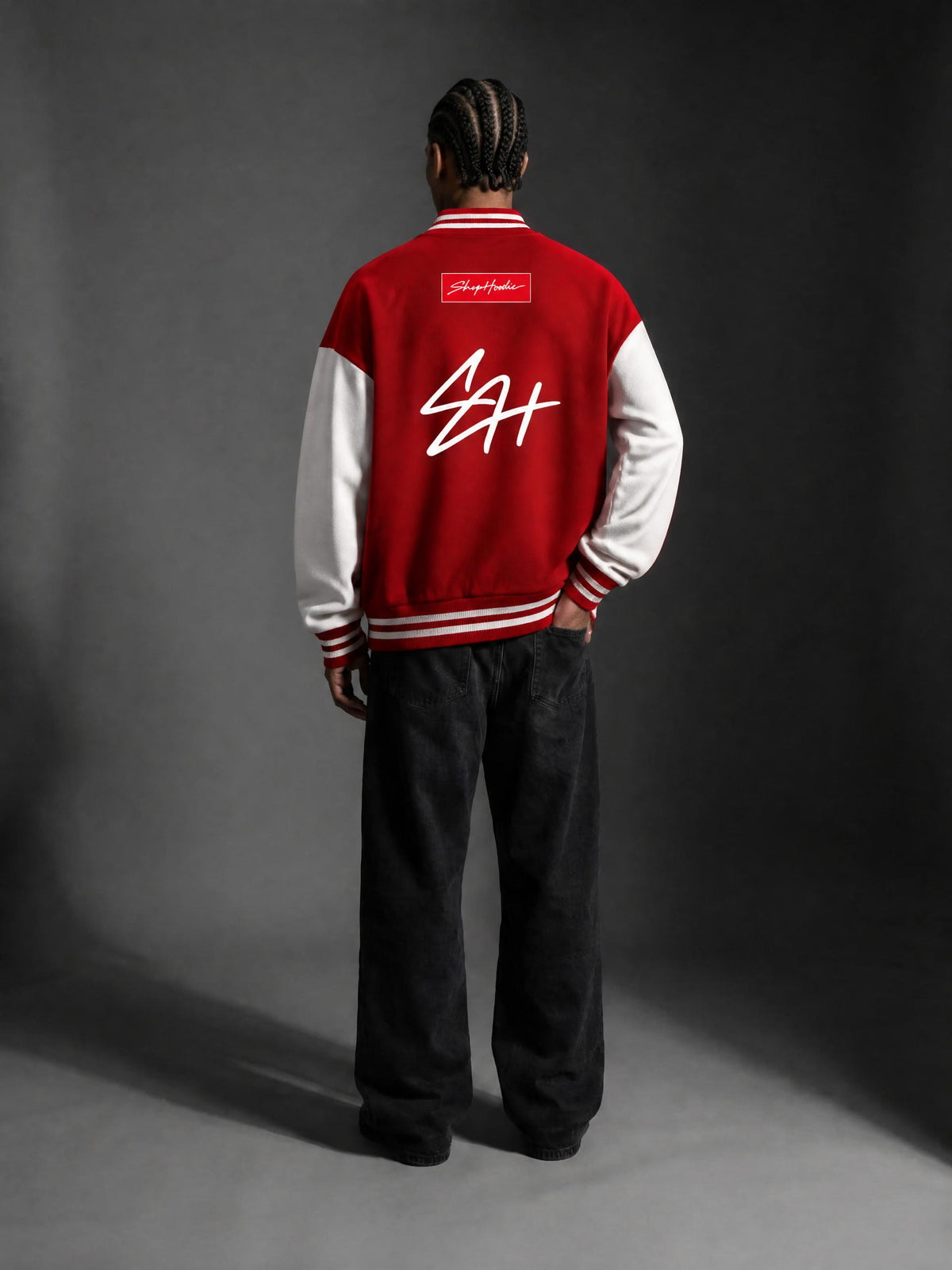 SHOPHOODIE® SH SIGNATURE AVANT Two-Tone Fleeced Varsity Jacket – product image 16