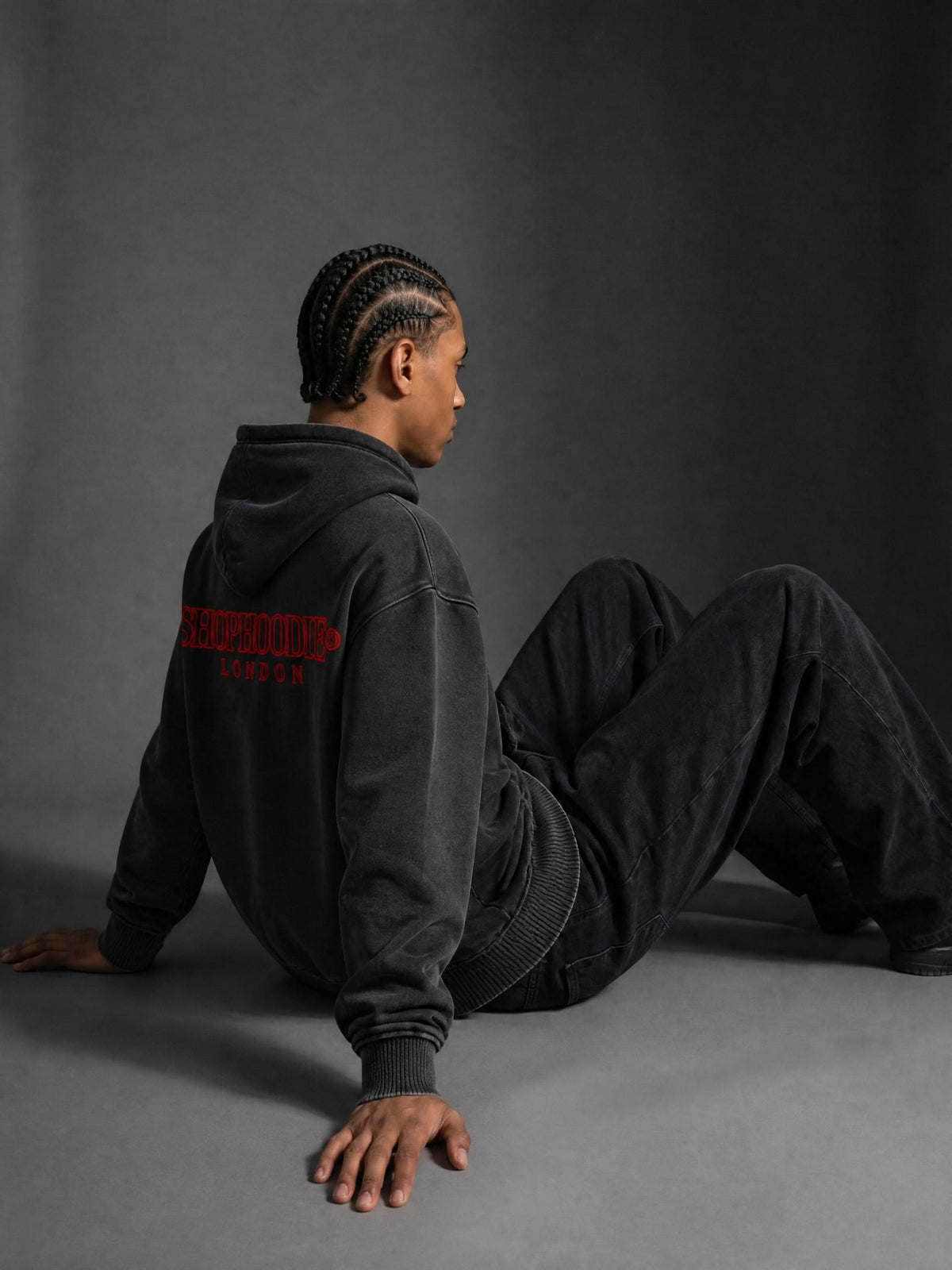 SHOPHOODIE® LONDON Sunfade Distressed Boxy Hoodie — 370 GSM product image 22