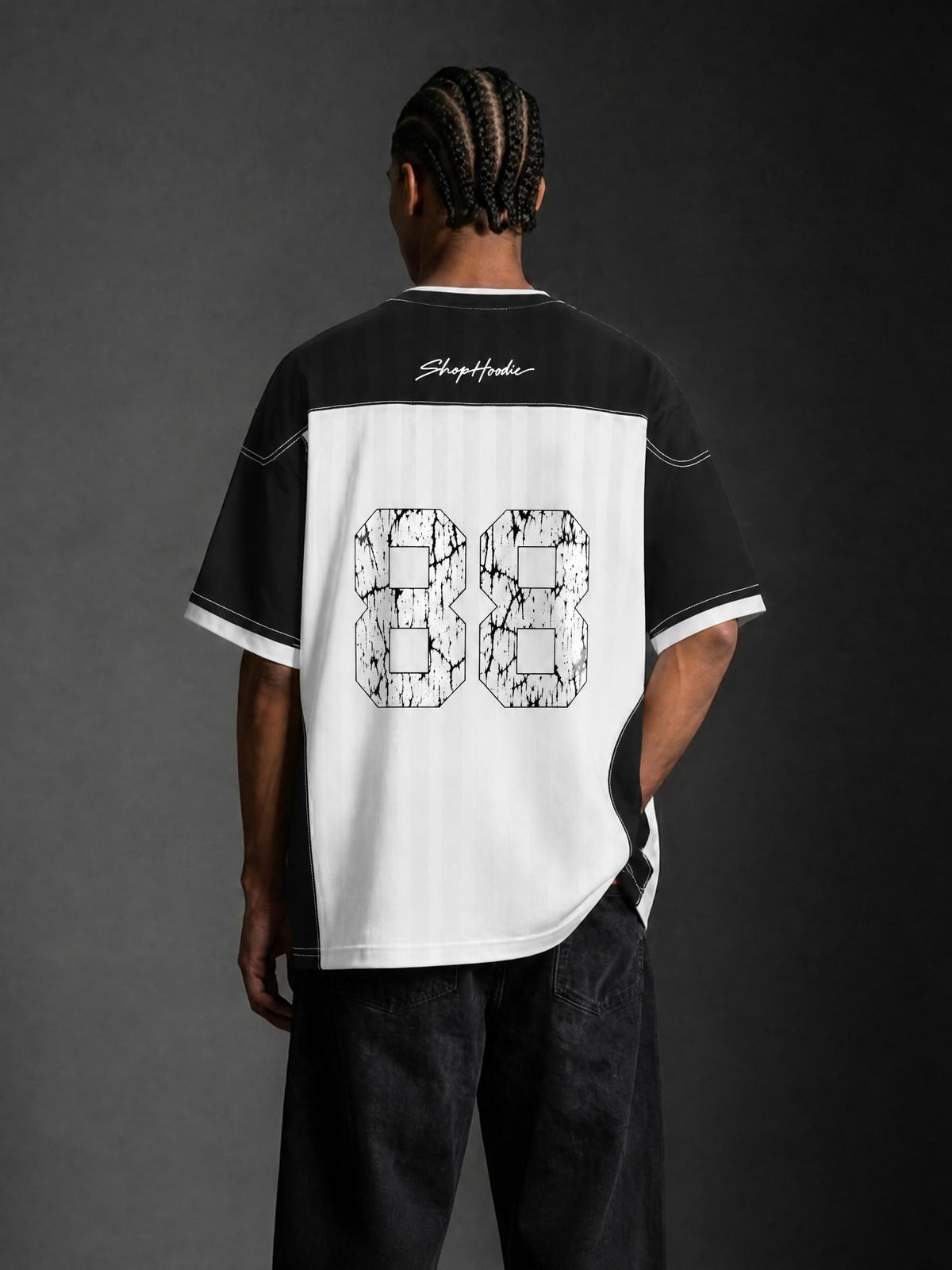 SHOPHOODIE® 88 Unisex Striped Raglan Jersey — 150 GSM — view 15