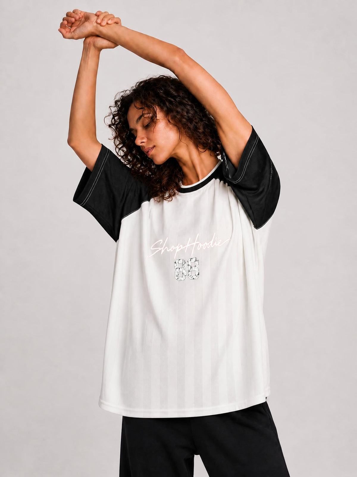 SHOPHOODIE® 88 Unisex Striped Raglan Jersey — 150 GSM — view 11