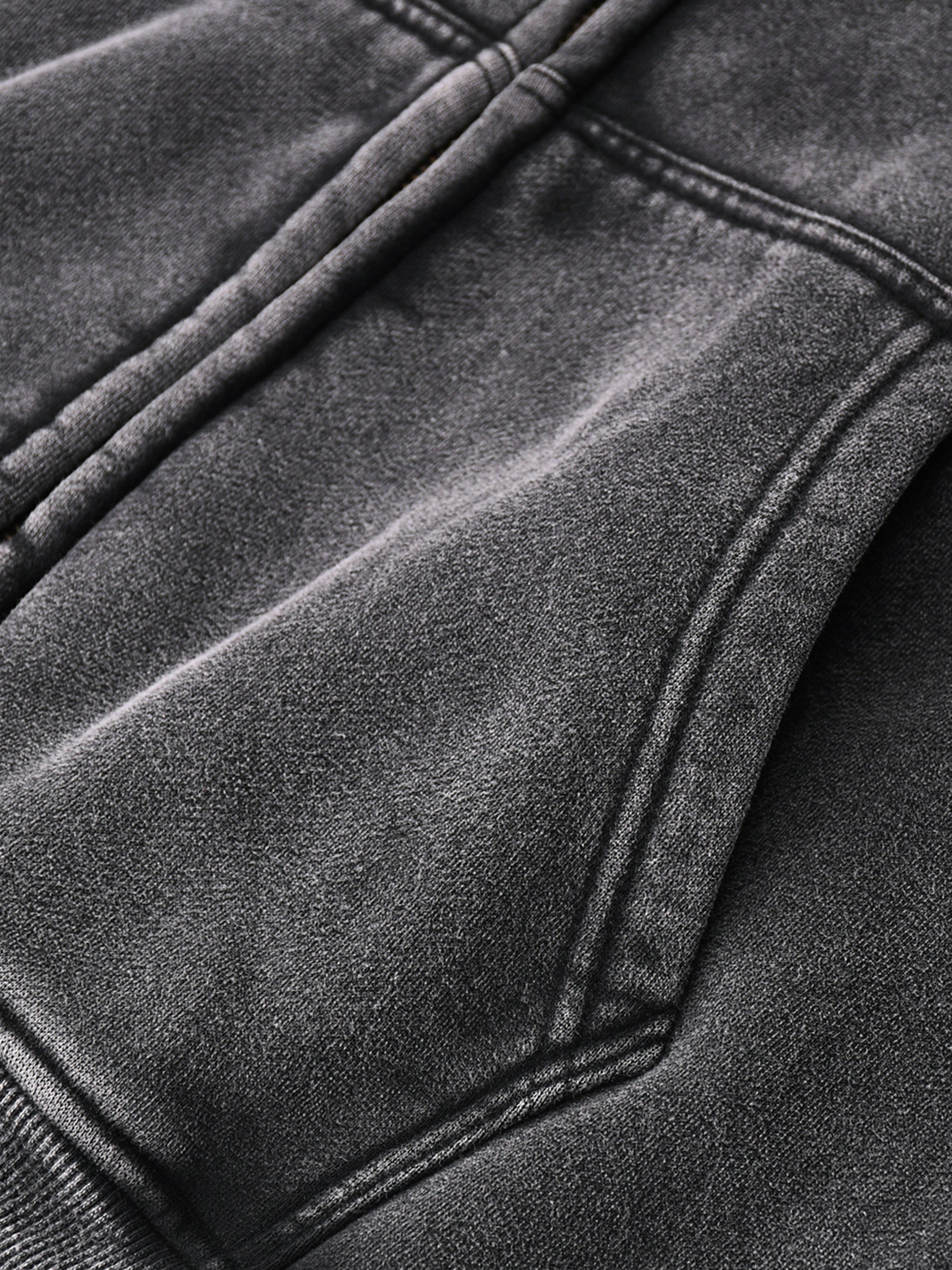 Boxy Fleece-Hoodie mit Reißverschluss von Shop Hoodie