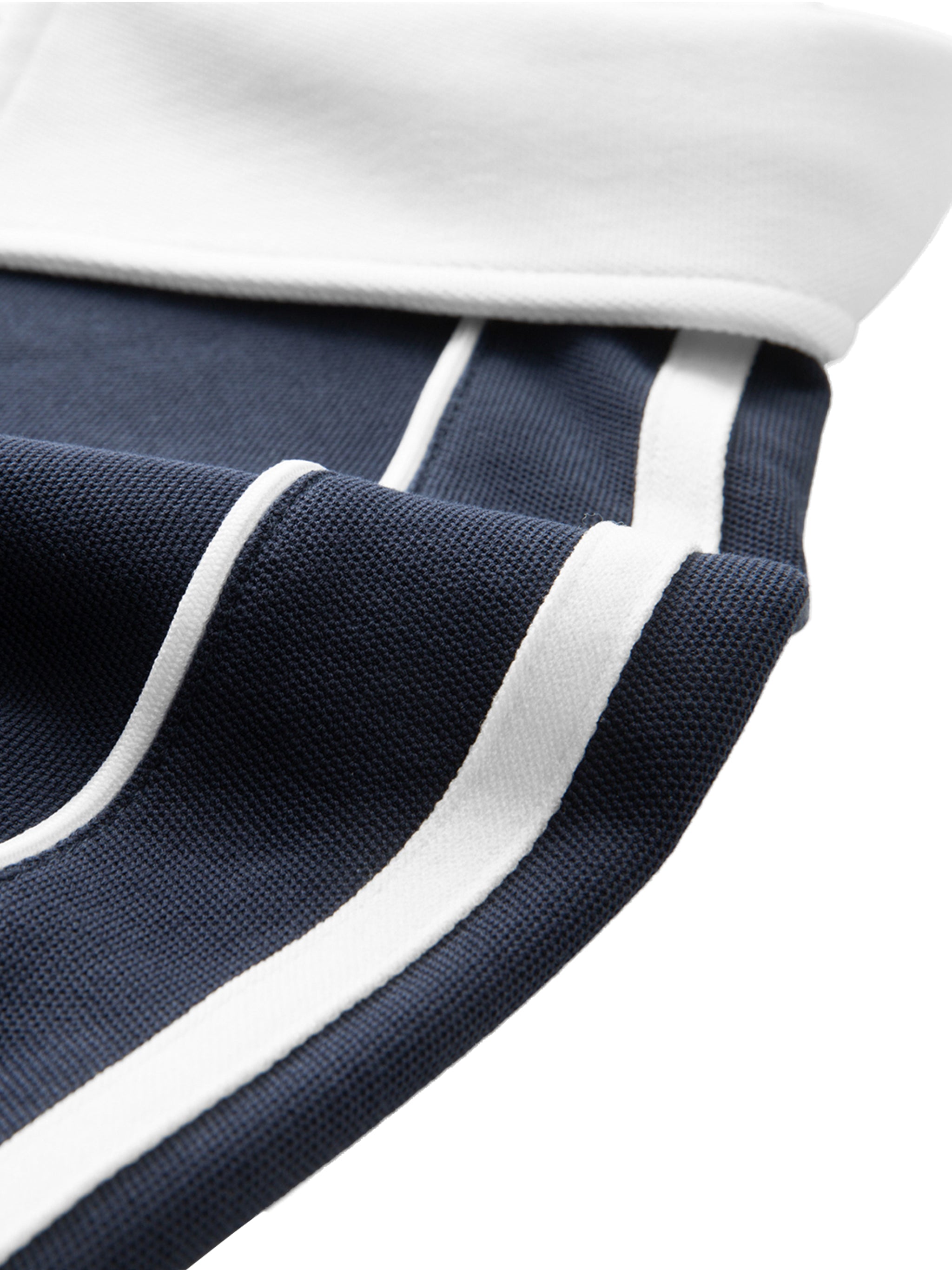 ShopHoodie® Contrast Collar Short-Sleeve Polo Shirt