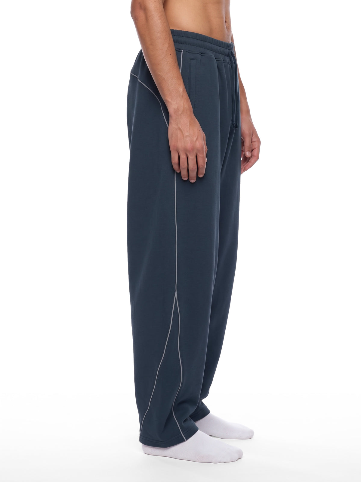 SHOPHOODIE® Piping Heavyweight Fleece Barrel-Leg Sweatpants – product image 11