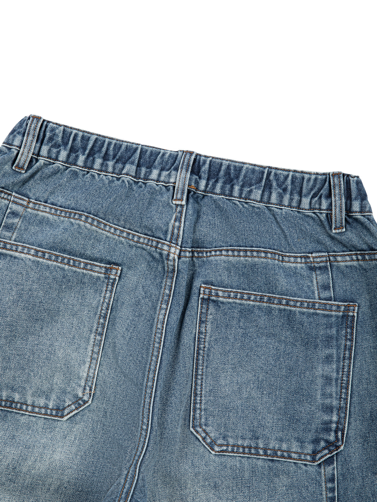 SHOPHOODIE® AVANT ELITE vintage wash barrel-leg denim jeans — 410 GSM heavyweight denim — product view 8
