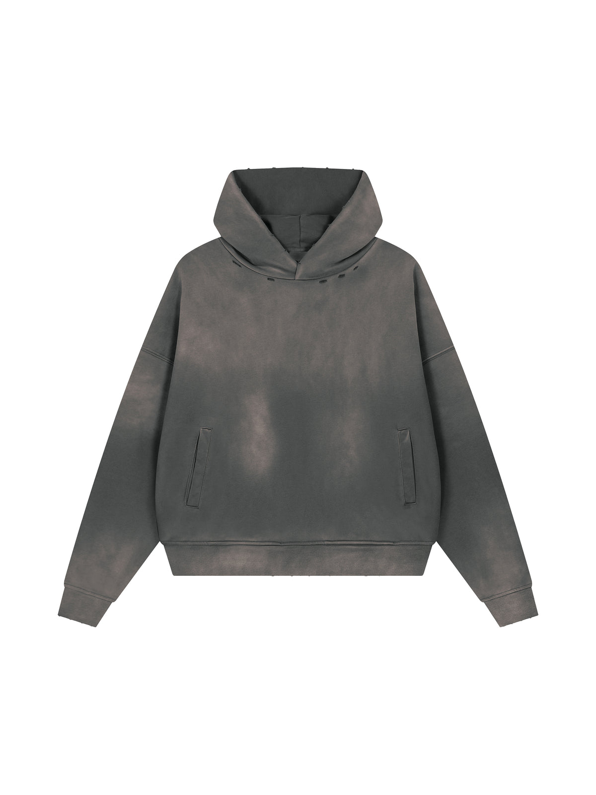 SHOPHOODIE® BLANK Sunfade Distressed Boxy Hoodie — 370 GSM product image 9