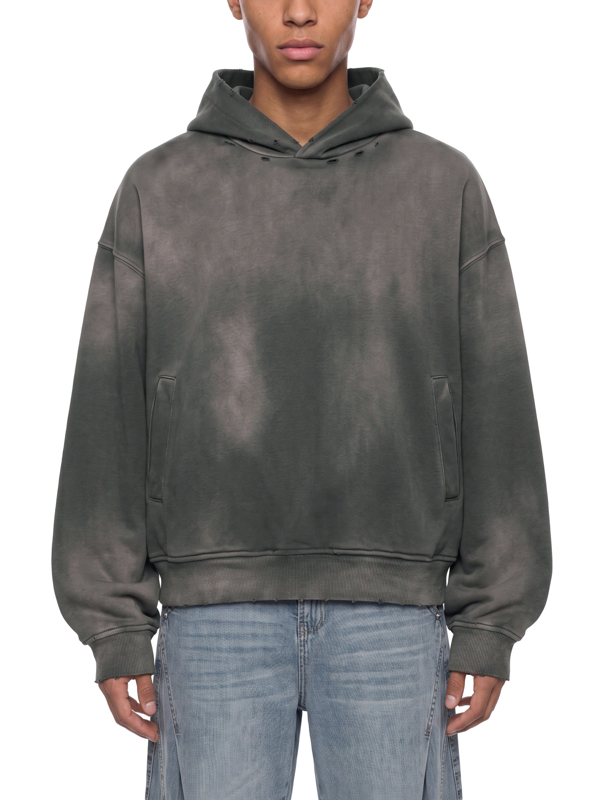 SHOPHOODIE® BLANK Sunfade Distressed Boxy Hoodie — 370 GSM product image 11