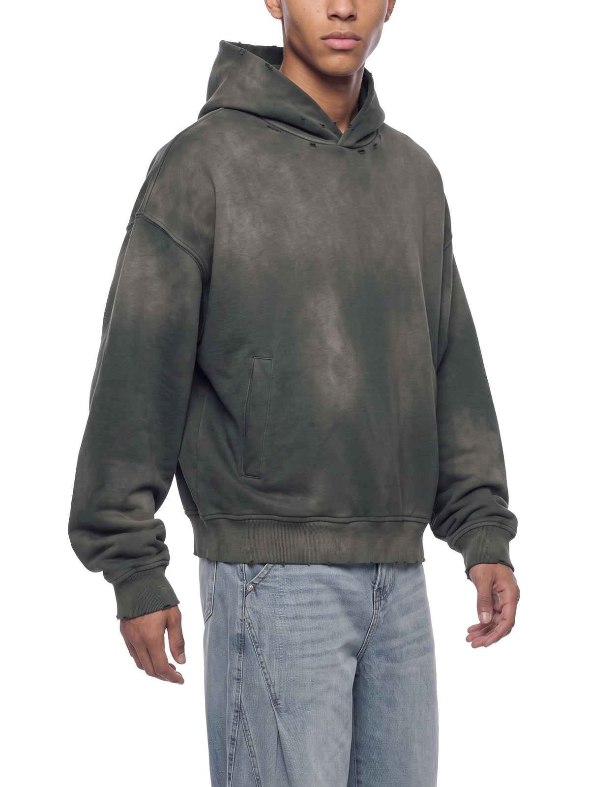 SHOPHOODIE® BLANK Sunfade Distressed Boxy Hoodie — 370 GSM product image 15