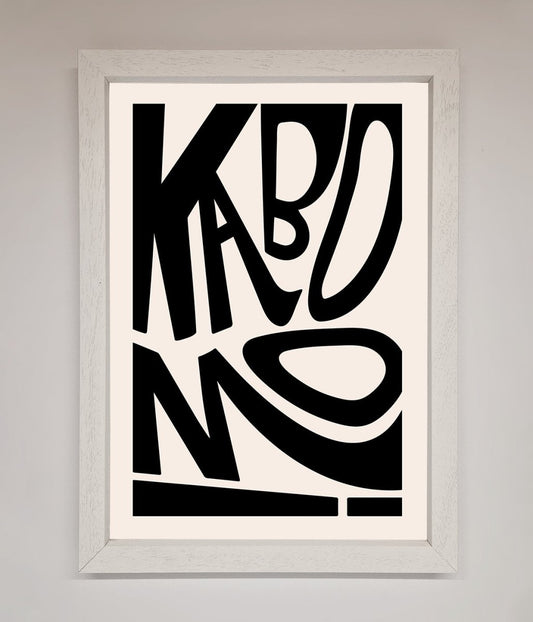 Kaboom Framed Print