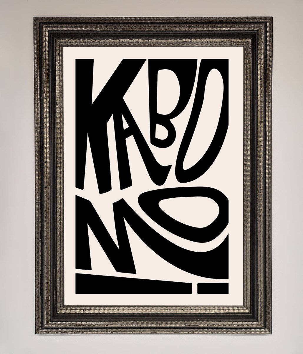 Kaboom Framed Print