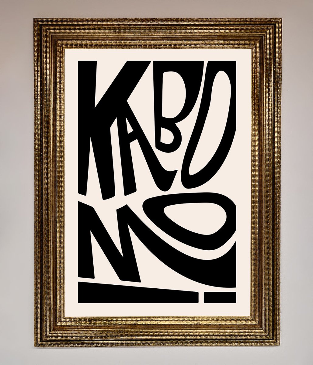 Kaboom Framed Print