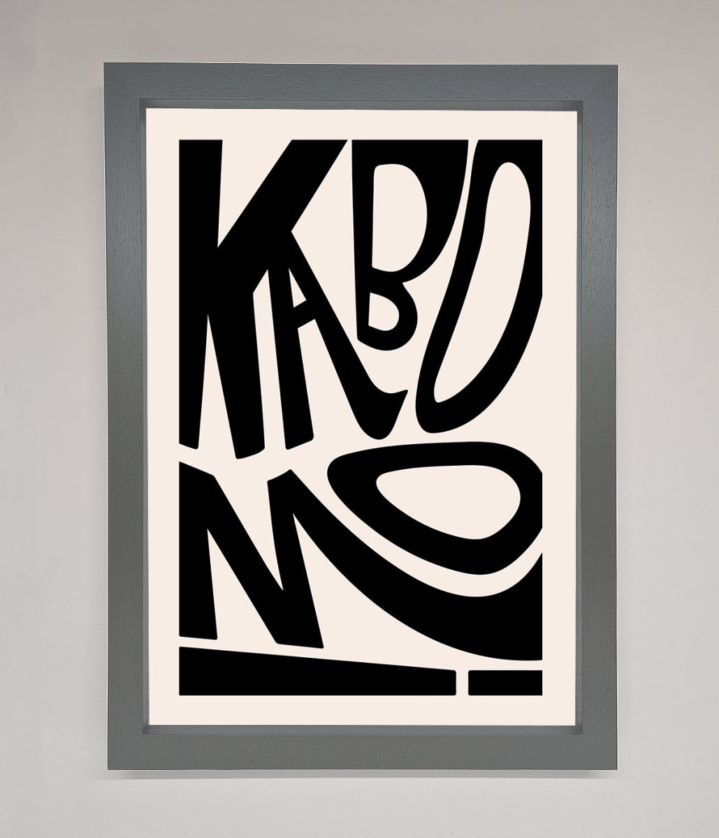 Kaboom Framed Print
