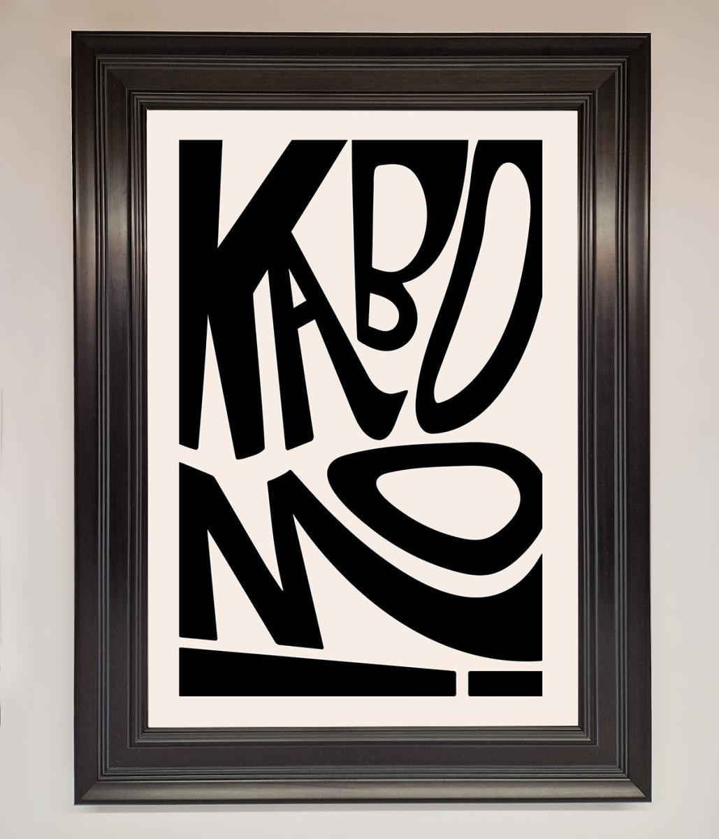 Kaboom Framed Print