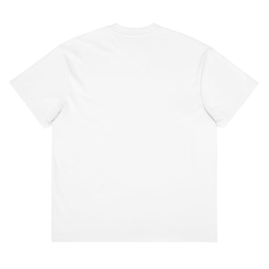 Plain white t-shirt on a white background